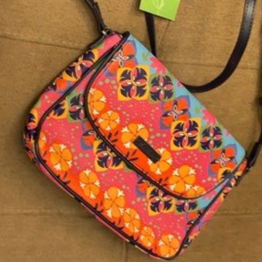Vera Bradley 'Rio Stripe' Large Crossbody Bag - NWT